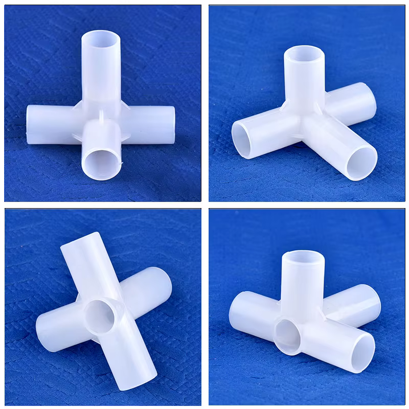 Connecteur de Support pour plantes, diamètre intérieur 9.8mm, adaptateur de tuyau à quatre voies, ra