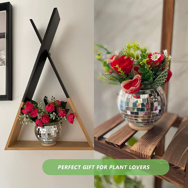 Nouveau Boule Disco suspendue Pot de fleur plantes d'intérieur Style bohème jardinière de fleurs Pot