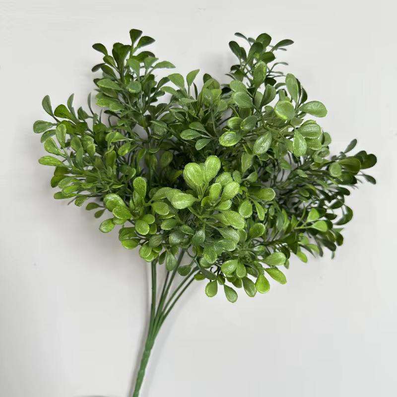 8 pièces de plantes artificielles de type herbe milanaise verte pour mariage, bouquet de simulation 