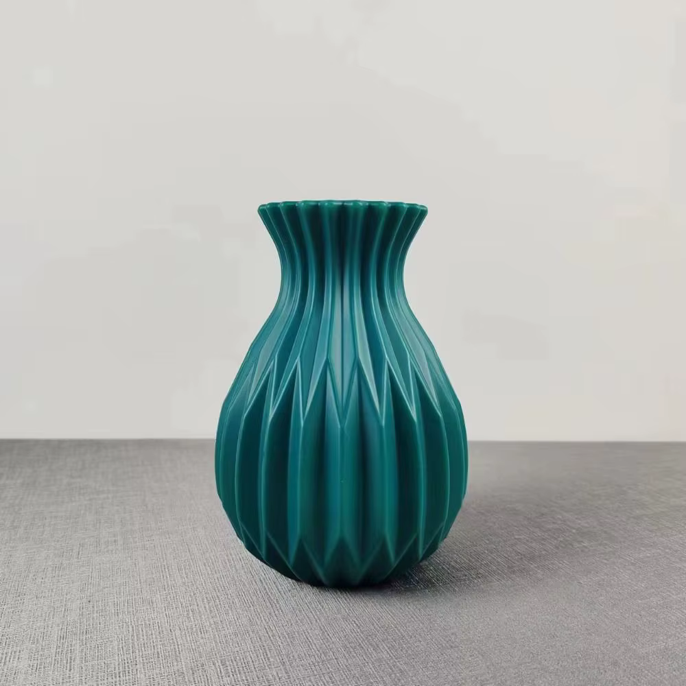 Vase à fleurs moderne en plastique blanc, Pot de fleur, panier nordique, décoration de salon de mais