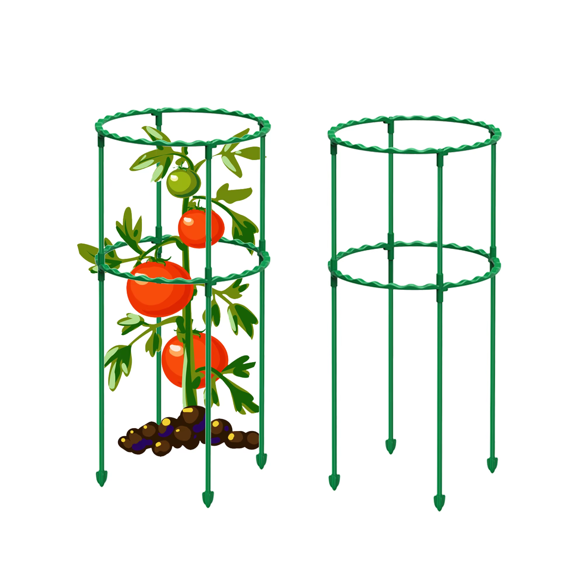 Colonne en plastique pour plantes en pot, 25/40/55/70/85cm, support pour plantes grimpantes, fleurs