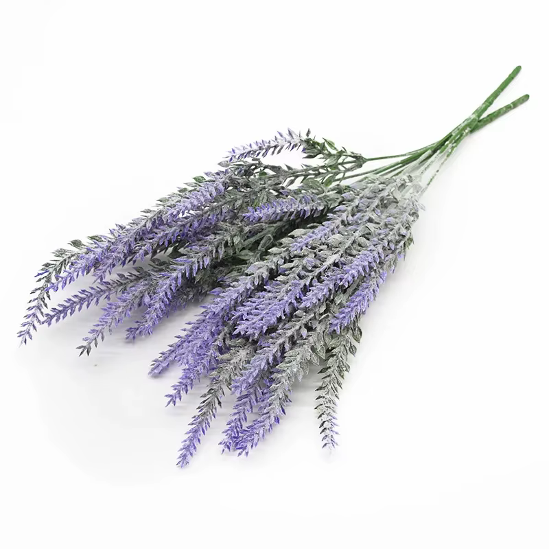 10 pièces fleurs artificielles plantes romantique Provence lavande Vase de mariage maison chambre ex