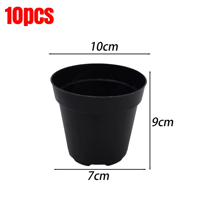 Pots de pépinière en plastique réutilisables pour plantes, fleurs, semis et repiquage