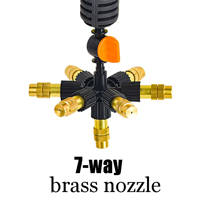 Brumisation suspendue 5/7 voies réglable en laiton plastique arroseur buse de refroidissement arrose