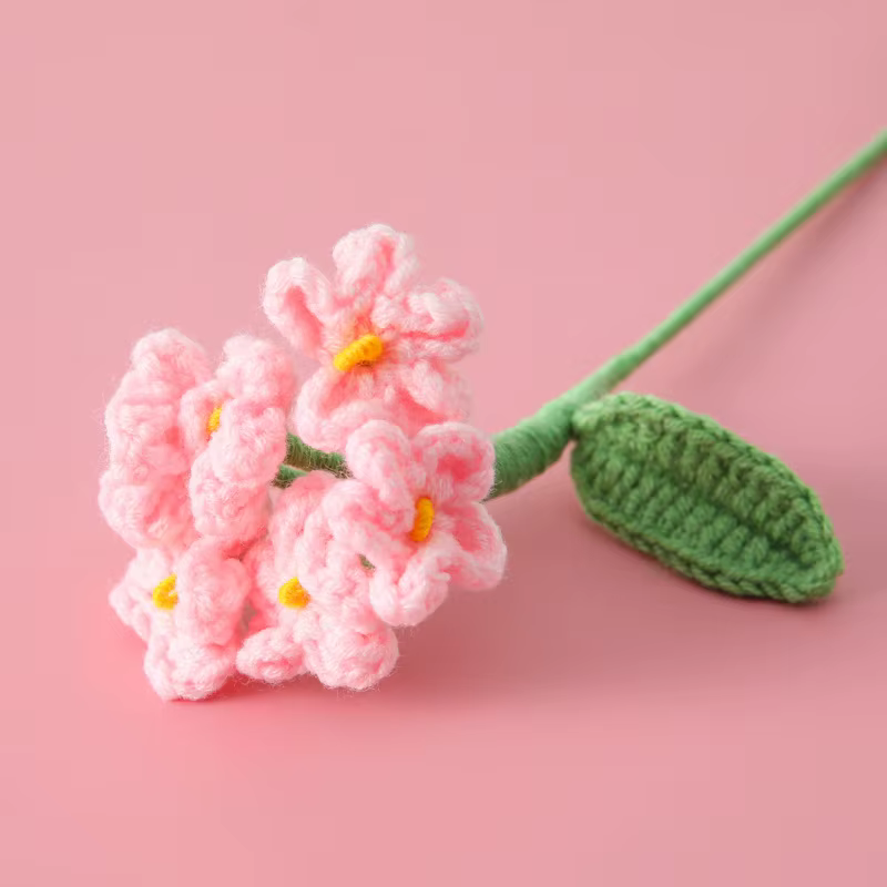 Finition tricoté fleur étoilée créative à la main tricot fleurs Crochet Bouquet tricoté Bouquets fêt