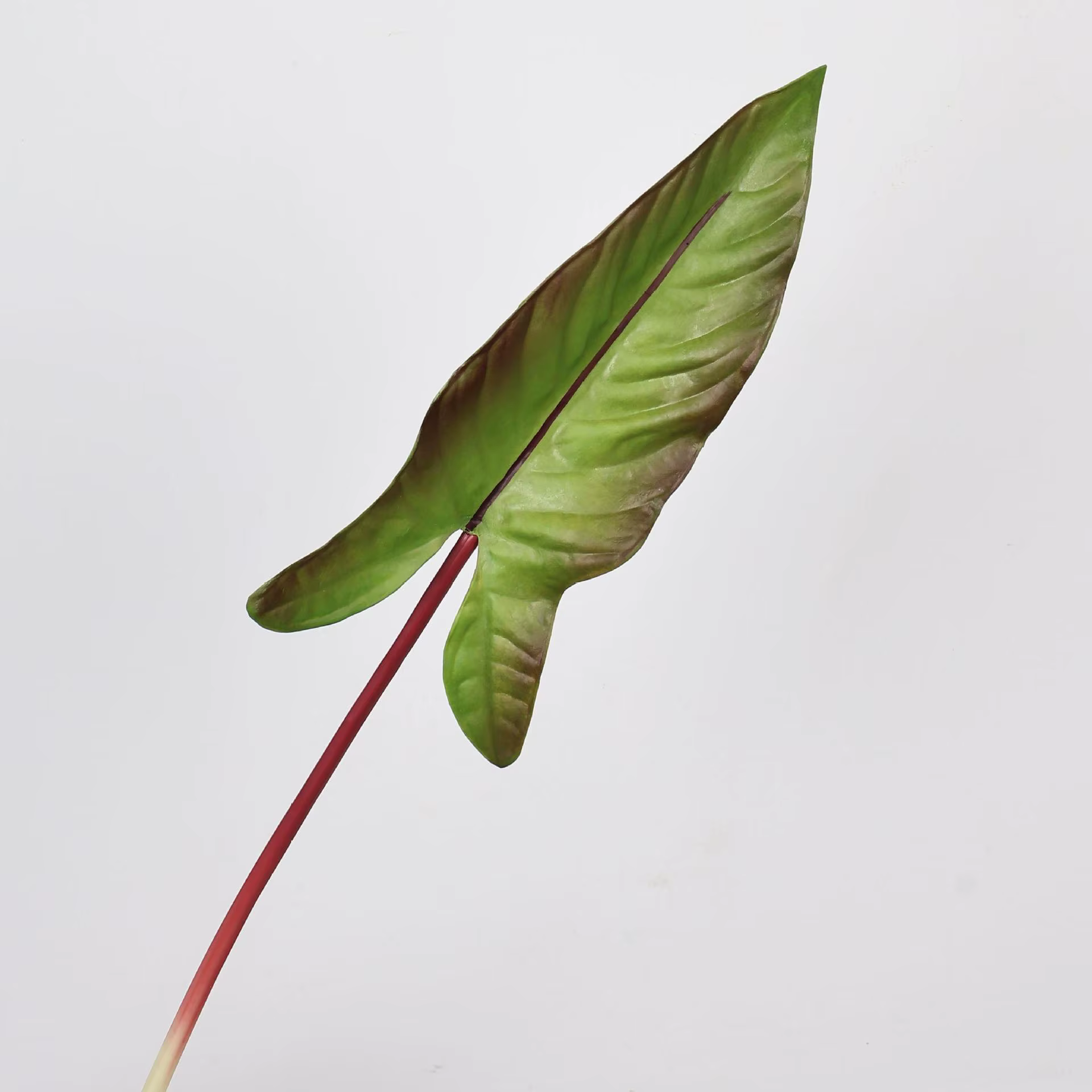 Feuille d'alocasie artificielle de 31 pouces, fausse plante verte pour décoration de mariage à domic