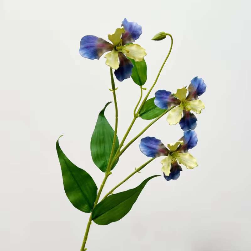 Fleurs artificielles d'iris 30 pouces, fausses fleurs, décoration de maison, Arrangement de mariage,