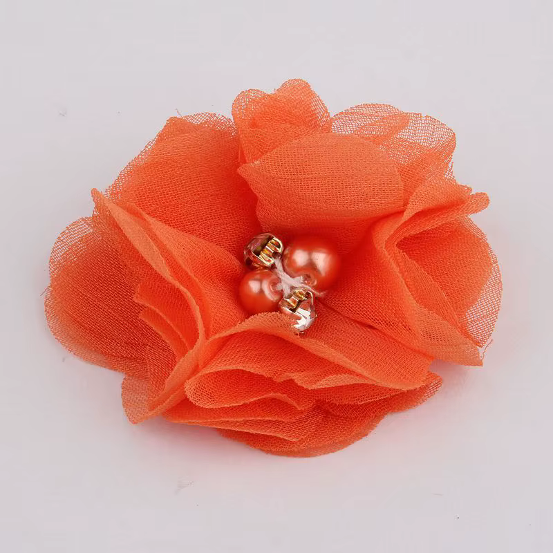 Mini fleurs artificielles en tissu mousseline de soie, 8 pièces, 2 pouces, 35 couleurs, pour Invitat