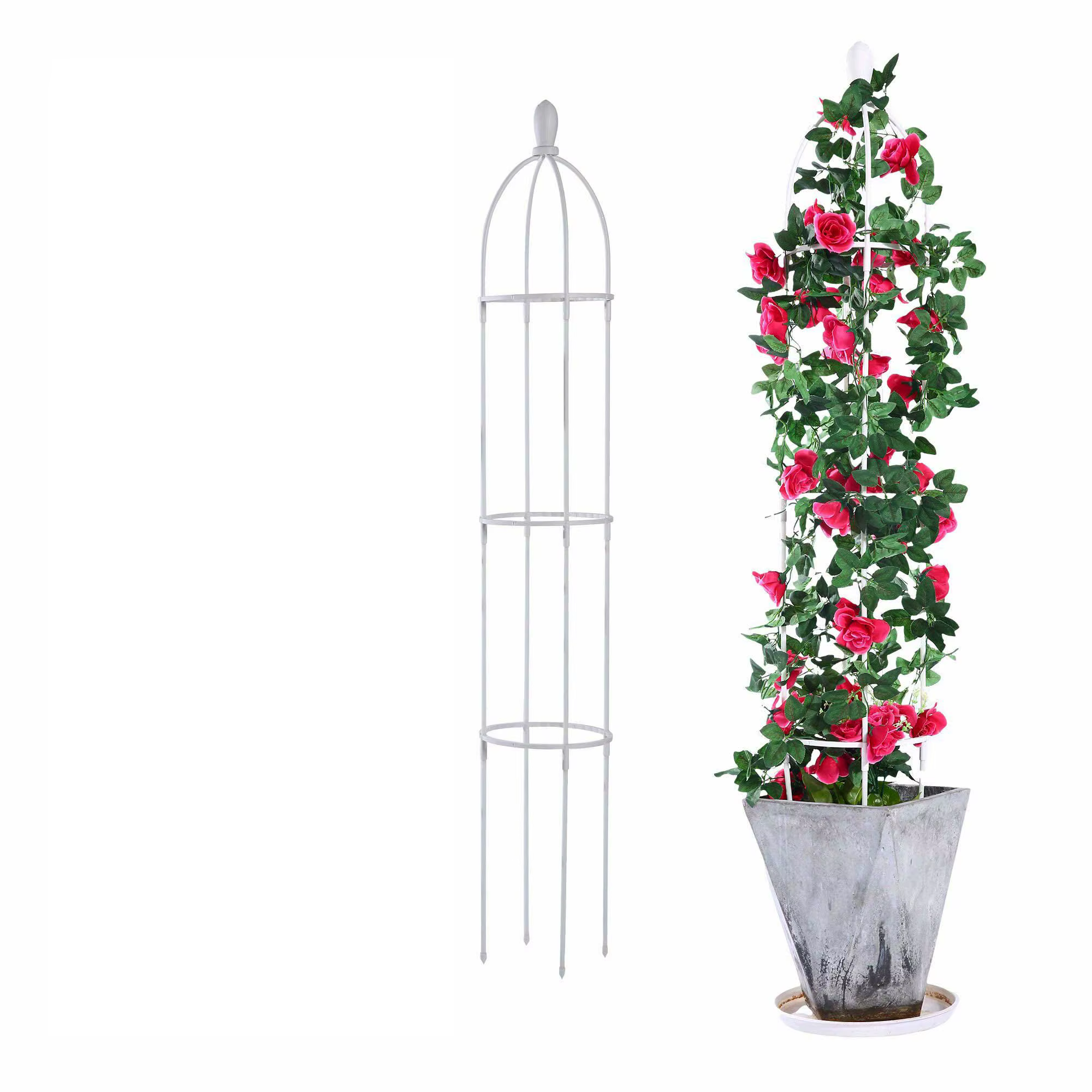 1 pièces treillis de jardin pour plantes grimpantes tour extérieure obélisque treillis de jardin gra