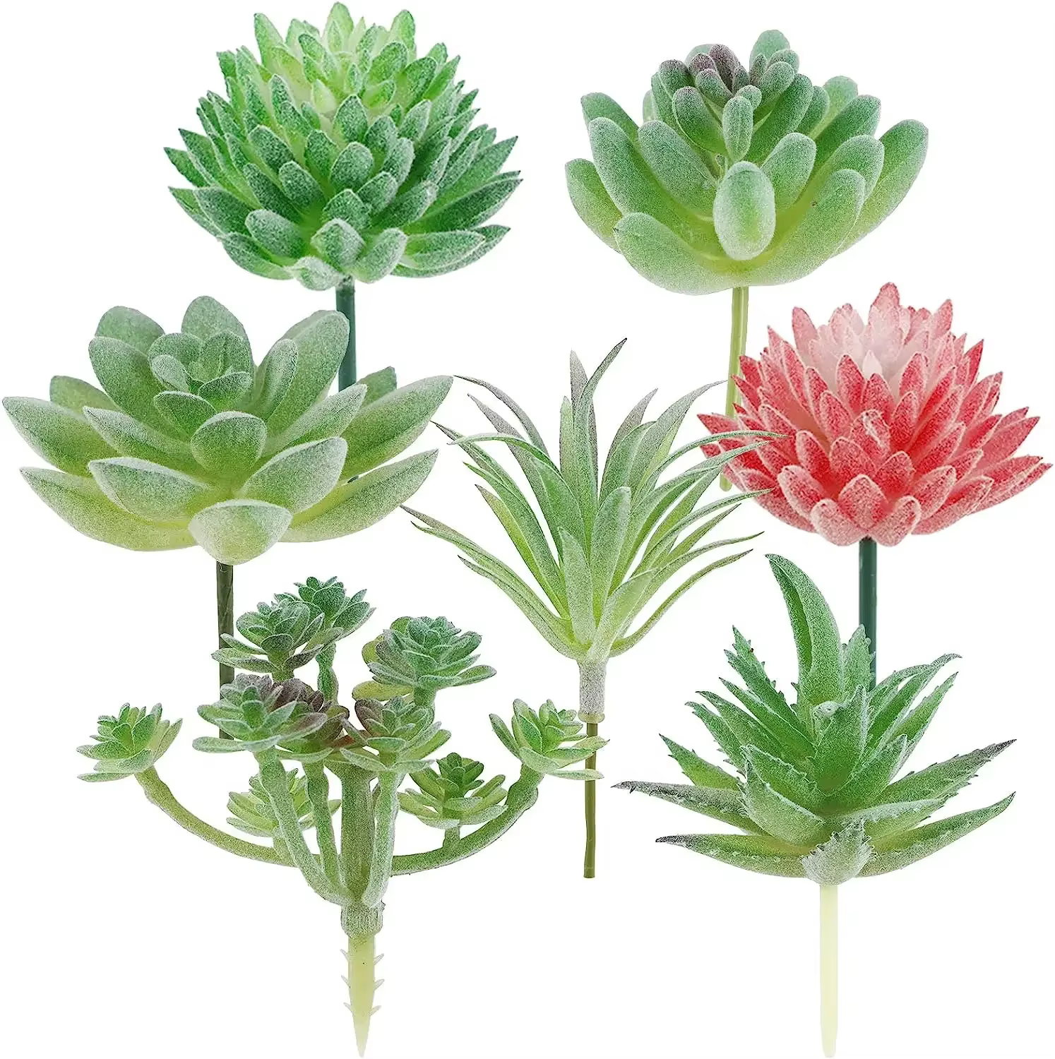 Succulentes artificielles 7 pièces fausse plante succulente réaliste artificielle succulente décor M
