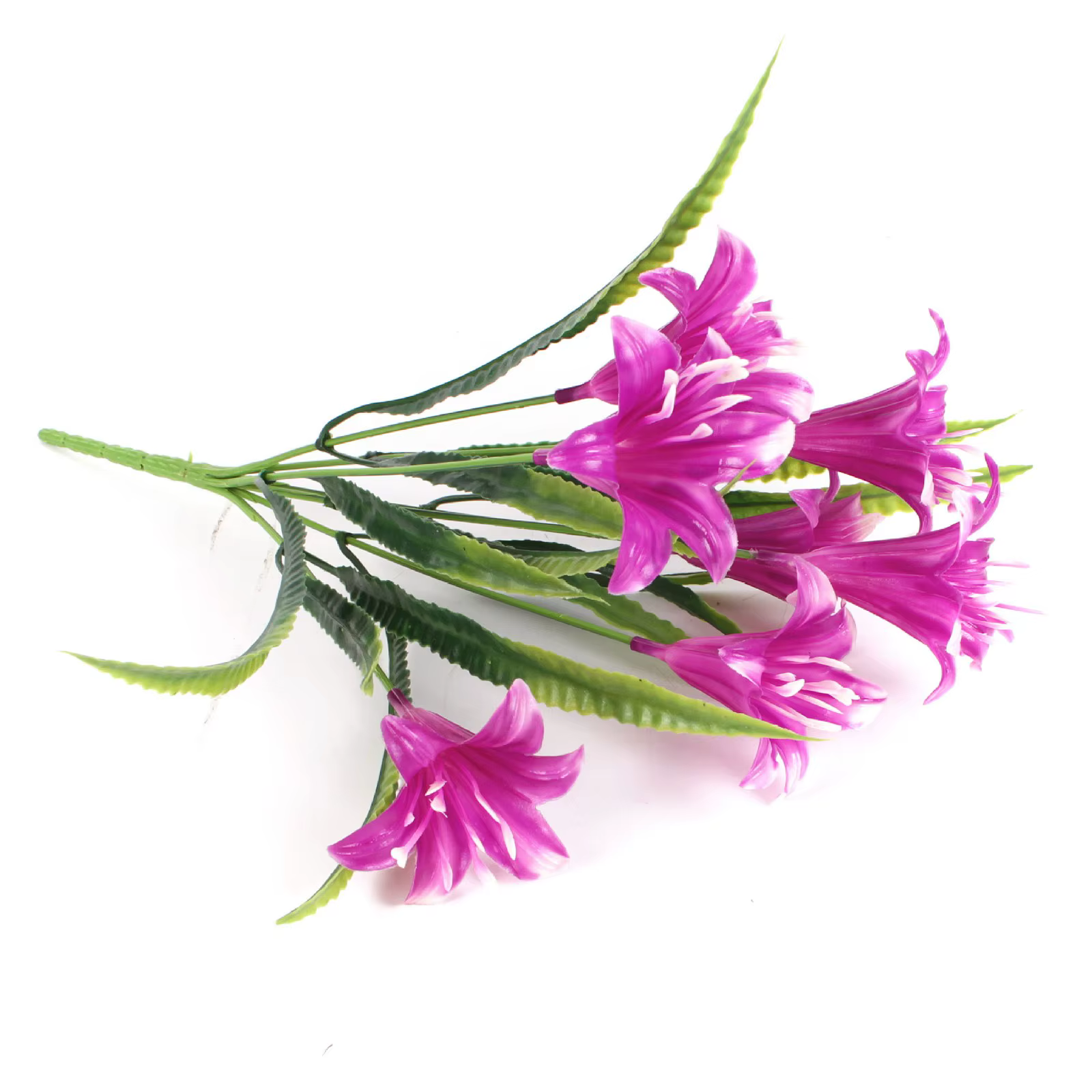 Fleurs artificielles de lys d'intérieur et d'extérieur, pour décoration, plantes en plastique résist