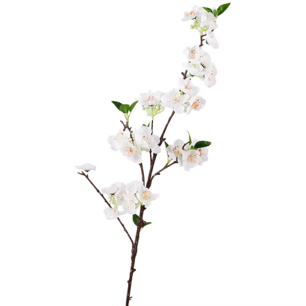 Fleurs artificielles de prunier à toucher réel, fleurs de prunier faites à la main, simulation de fl