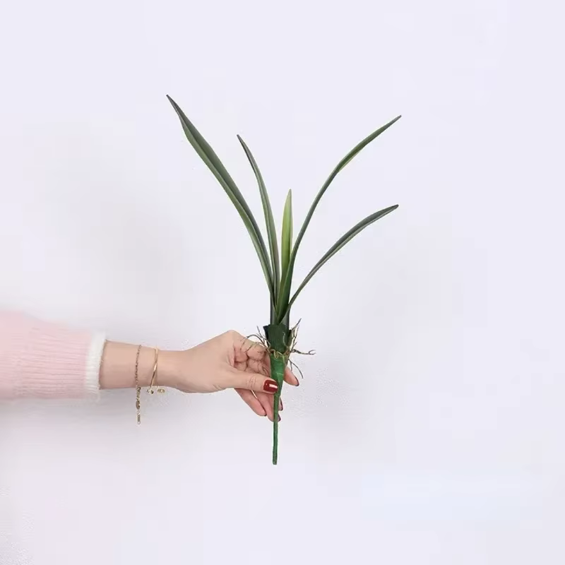 Feuilles de clivia artificielles plantes vertes, fausse fleur décorative pour balcon, simulation de 