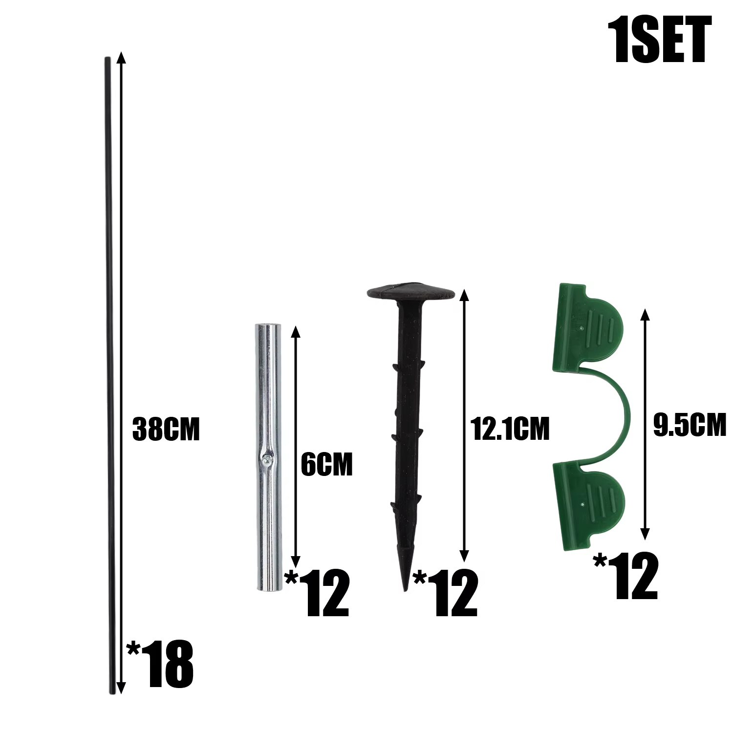 Cerceaux de serre, Support pour plantes de jardinage, culture de semis, Support de hangar en arc, ca