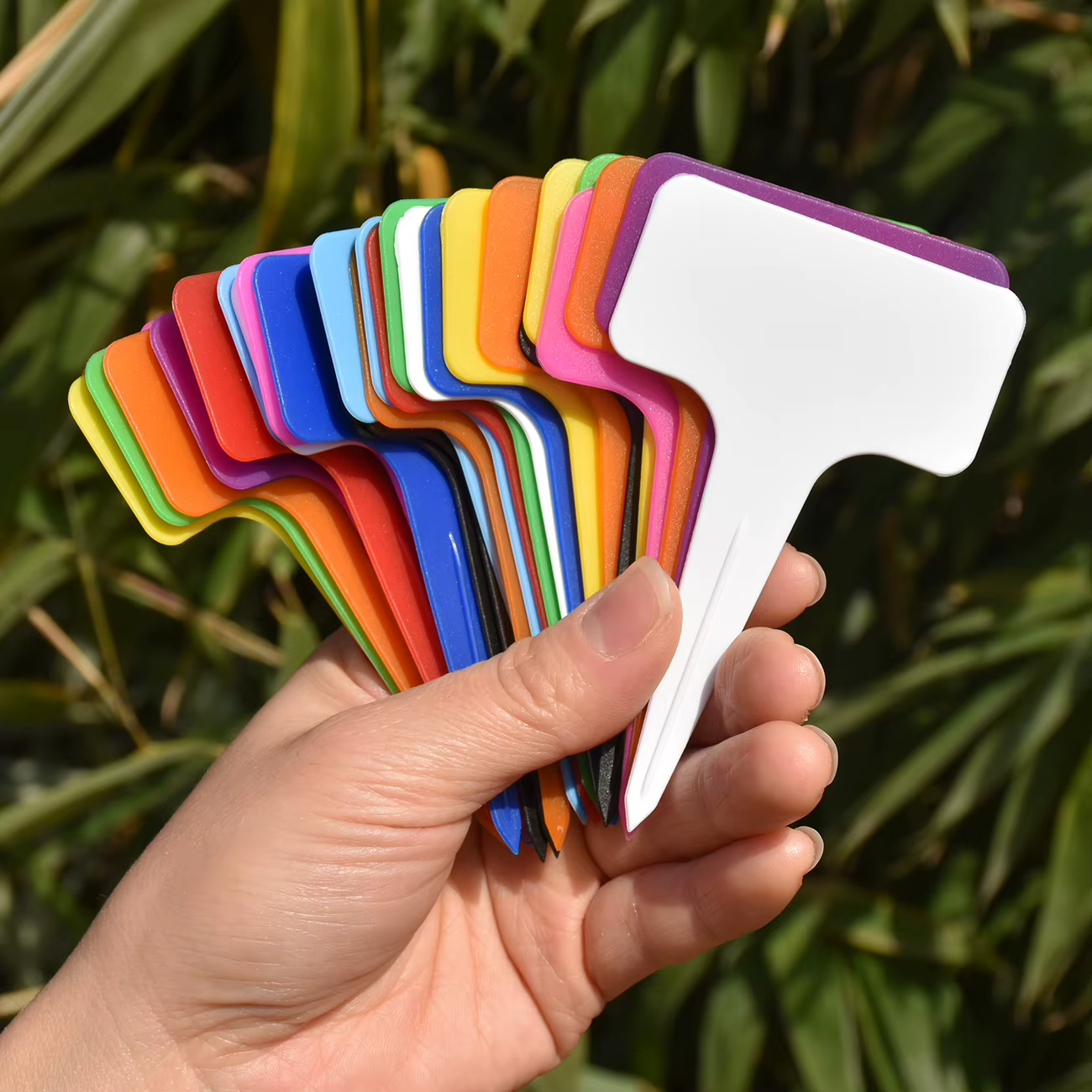 Lot de 20 marqueurs pour plantes, étiquettes en plastique imperméables, bâtons de peinture de jardin