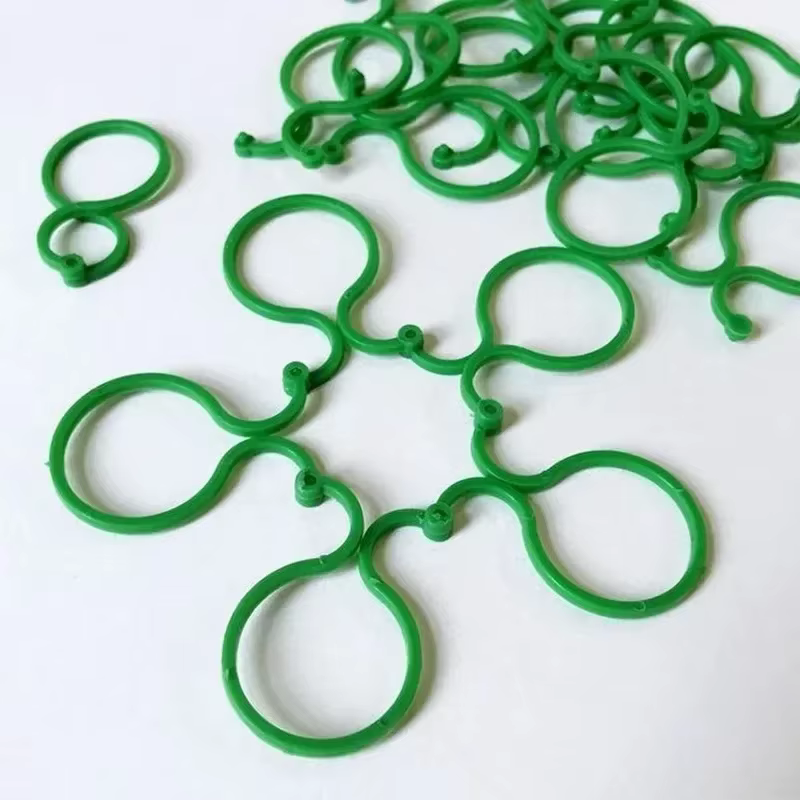Clips de cerclage de vigne de jardin en plastique, 300/50 pièces, attache de plante réutilisable, an