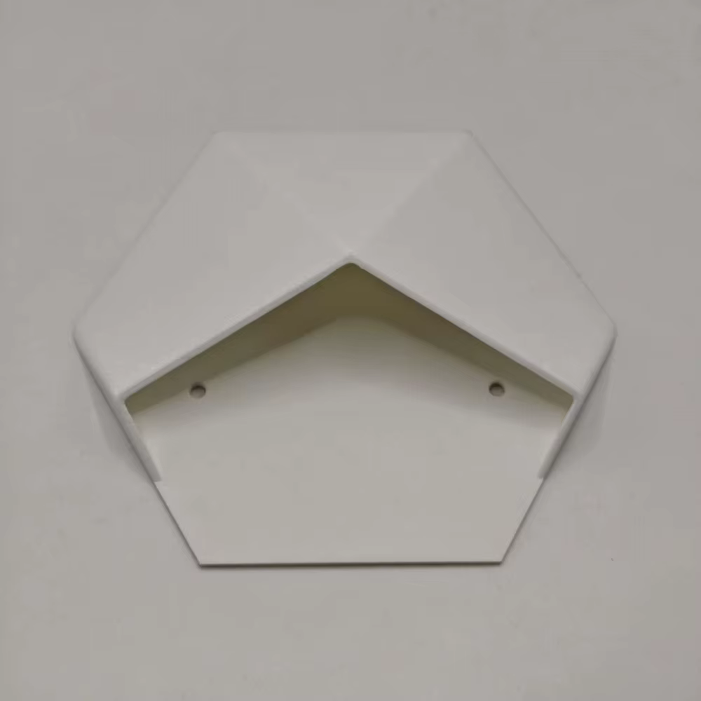 Pot de fleurs hexagonal géométrique de style moderne, imprimé en 3D, à suspendre au mur, pour plante