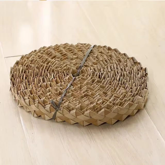 Matériaux de bricolage pour plantes tressées, tournesol, herbe, feuille de palmier, corde de paille,