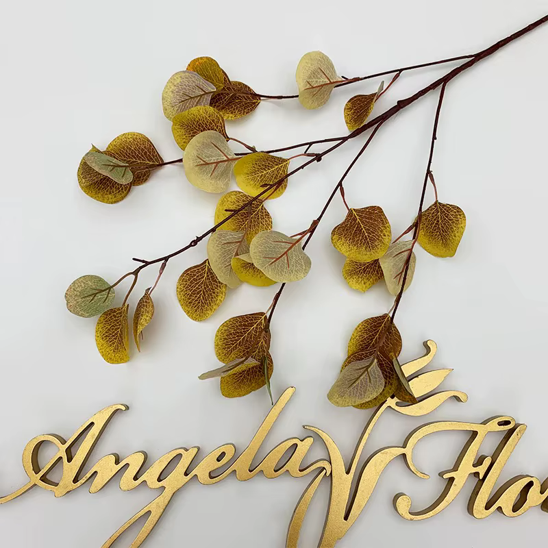 Plantes artificielles en forme de pomme, branche de feuilles, matériaux de fleurs de mariage, décora