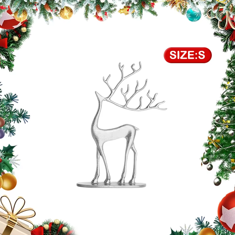 Figurine de renne en résine minimaliste moderne, décoration de noël, Sculpture de vacances d'intérie