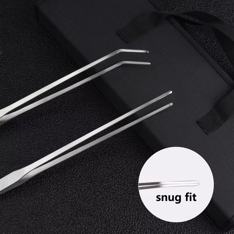 Ensemble d'outils de ciseaux d'aquarium, ciseaux ondulés, pincettes pour plantes, herbes, outils de 