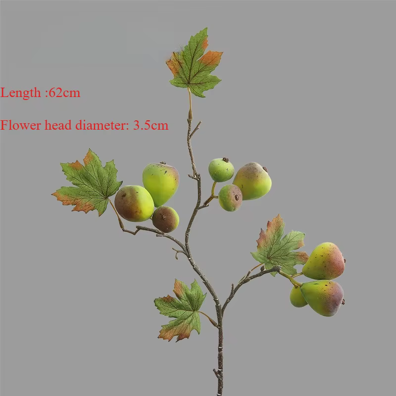 Branche de figue artificielle, plante en plastique, Arrangement Floral, décoration de fenêtre d'hôte