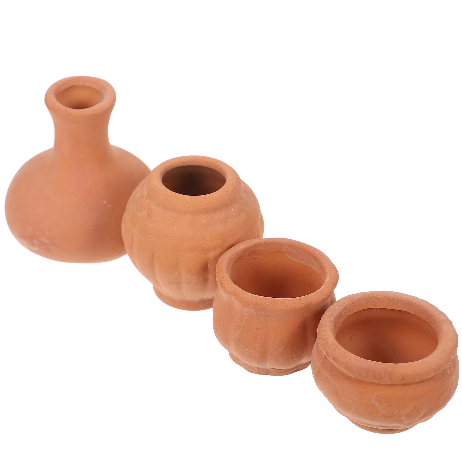 Pot de fleur Miniature en céramique, 4 pièces, jardinières succulentes, Pots de poche en terre cuite