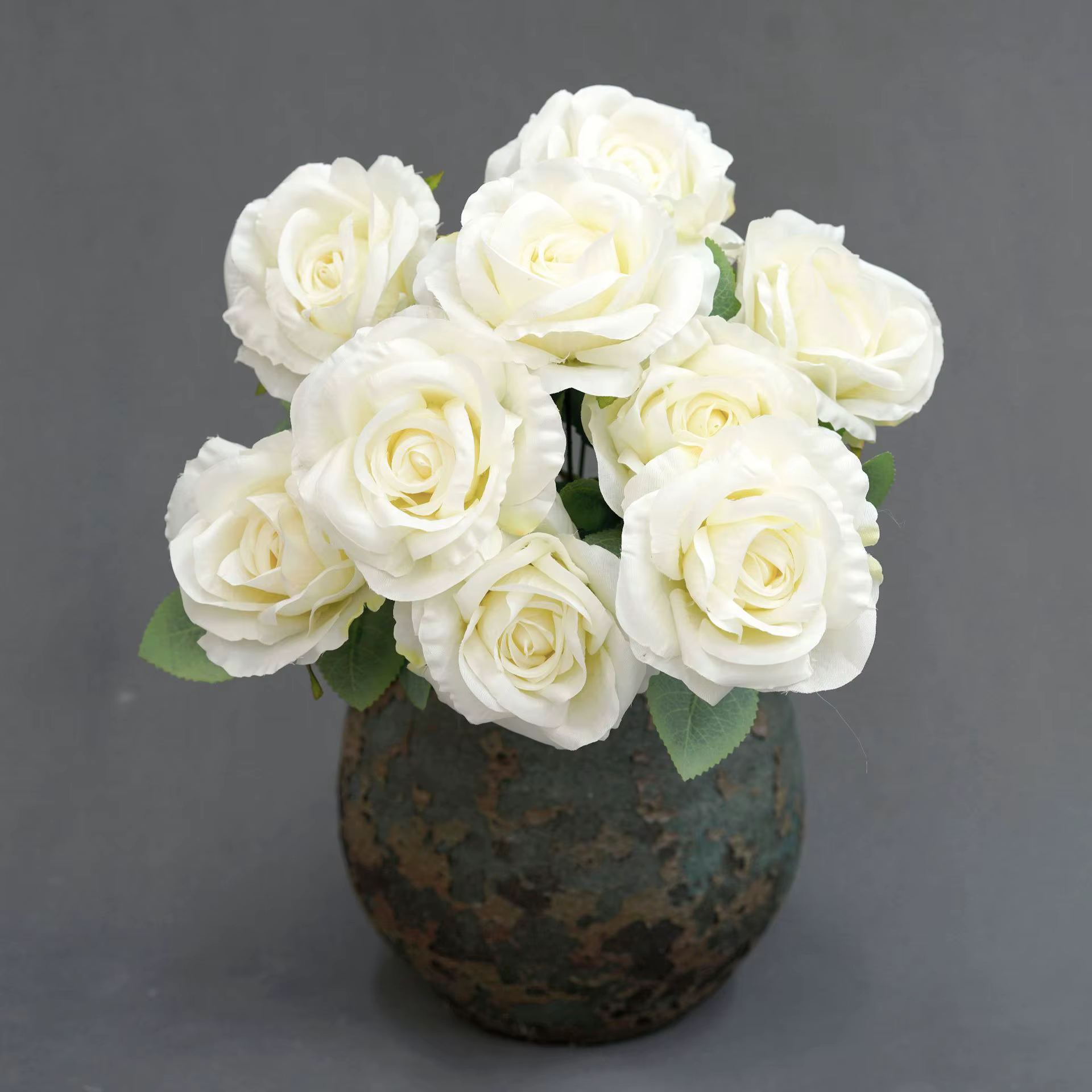 Bouquets de Roses de phénix en soie, fausses Roses artificielles pour décoration de mariage, pour sa