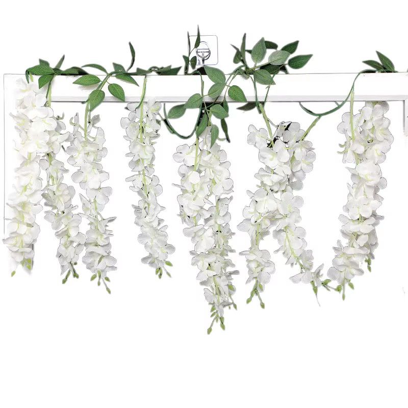 Guirlande de vigne de glycine artificielle suspendue de 6 pieds, 1 paquet, pour chambre à coucher, f