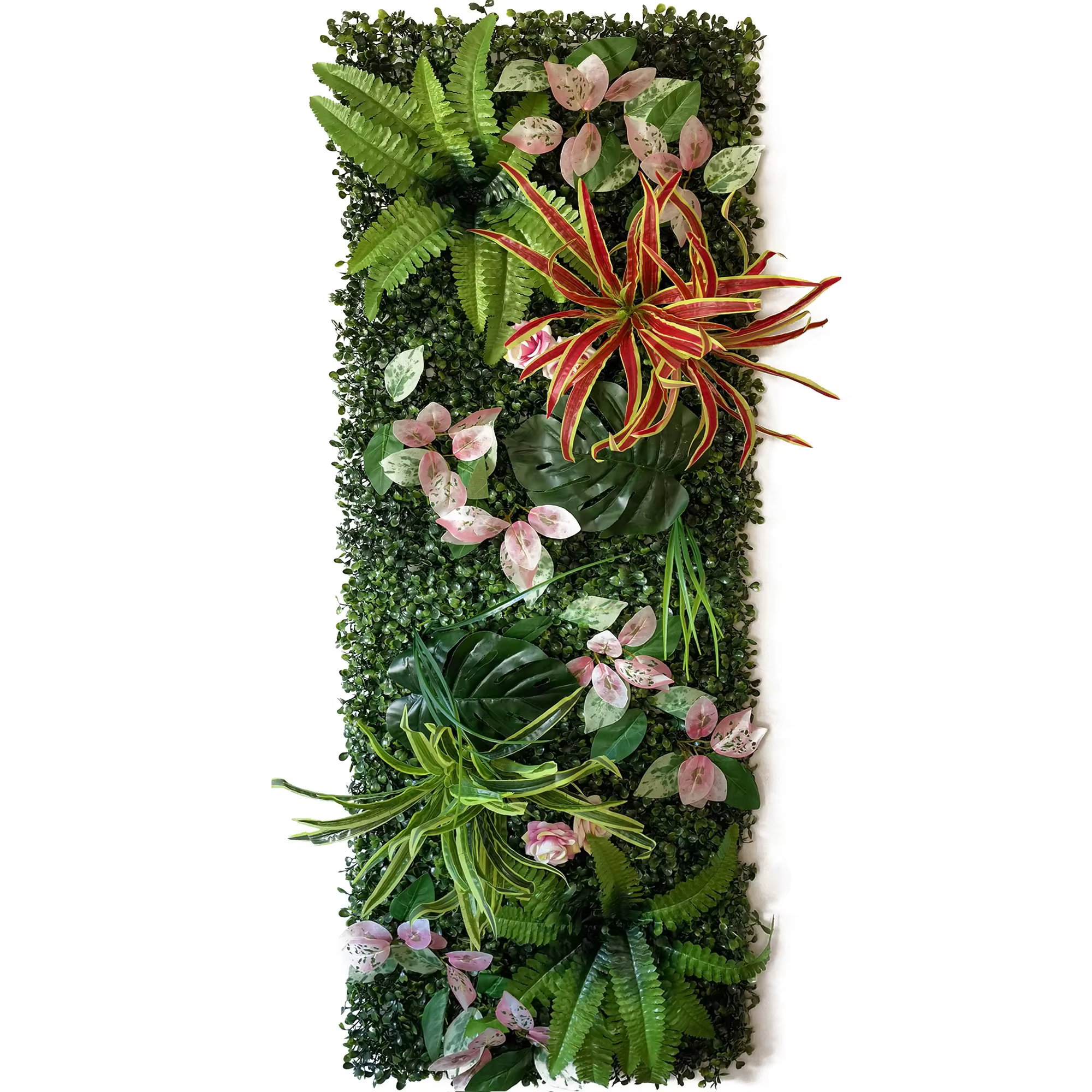 Décoration murale de fond de plante verte artificielle, aménagement intérieur et extérieur de jardin