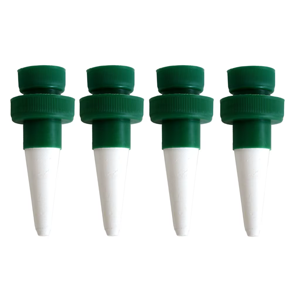 Pointes d'arrosage automatique des plantes, 4 pièces, d'argile automatique, piquets de jardin pour p