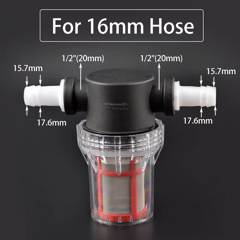 4/6/8/10/12/14/16/18/20mm Barb Queue 40/80/100/200 Maille Agricole D'irrigation Filtre de Réservoir