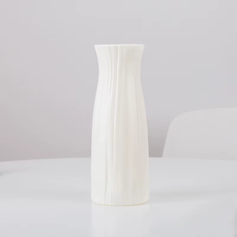 Vase à fleurs nordique de Style minimaliste, Pot en plastique de couleur unie, décoration de maison,