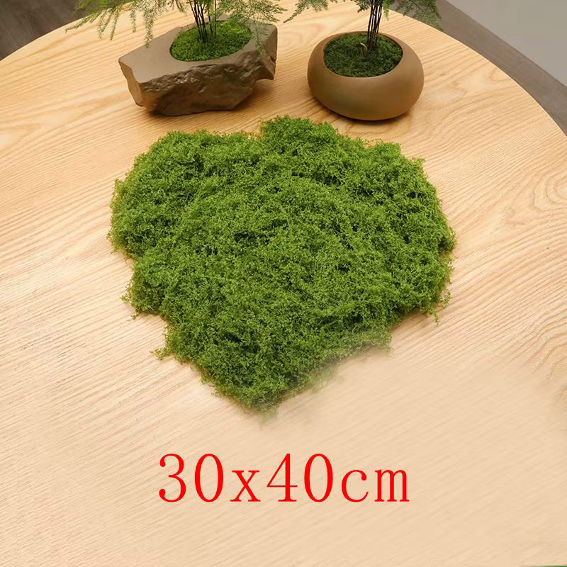 Fausse mousse verte artisanale, bricolage, mousse artificielle, fausse aide, plante verte, maison, c