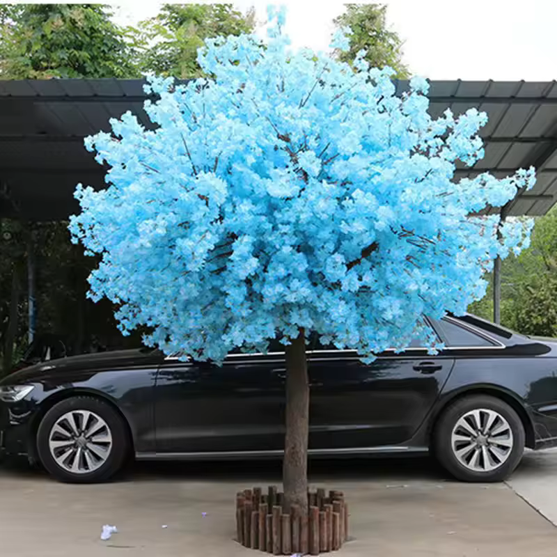 Décoration florale artificielle haut de gamme: arbre à fleurs de cerisier