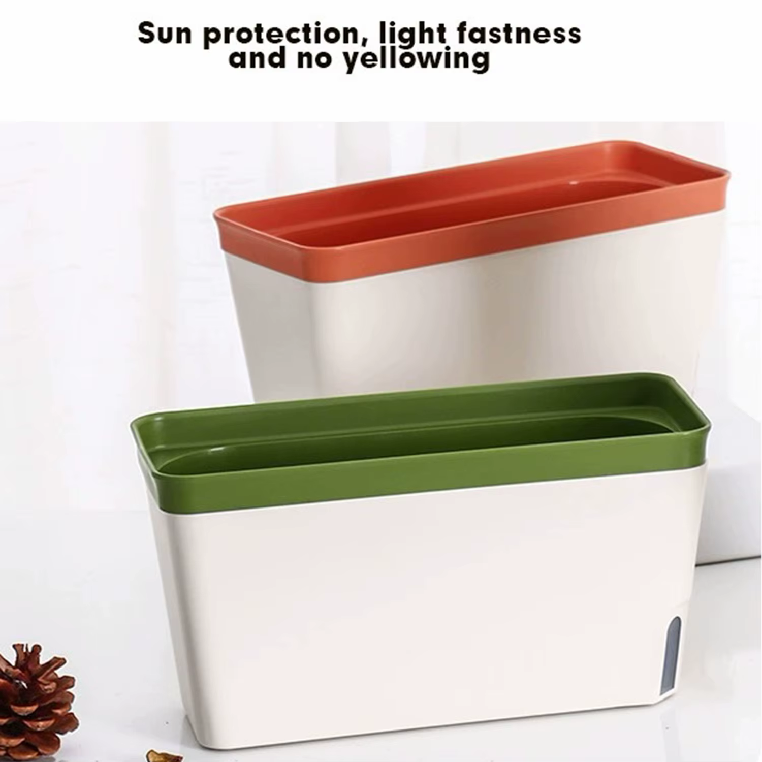User inière rectangulaire décorative pour plantes d'intérieur