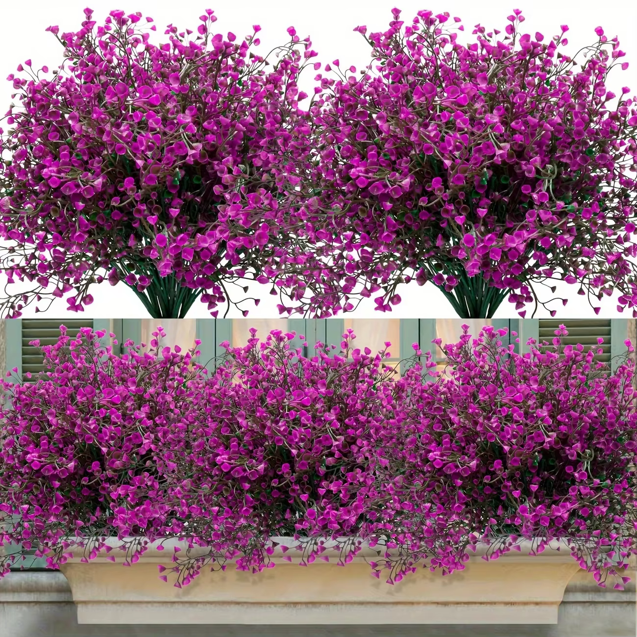 12 bouquets de fleurs artificielles d'extérieur
