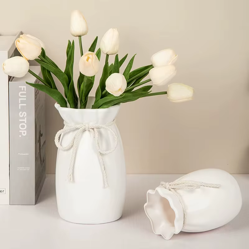 Vase en verre sculpté à la main - Jardinière hydroponique pour la maison/le bureau
