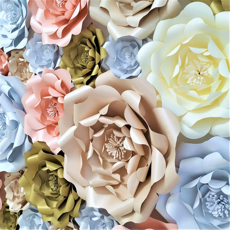 Grande Rose géante en papier