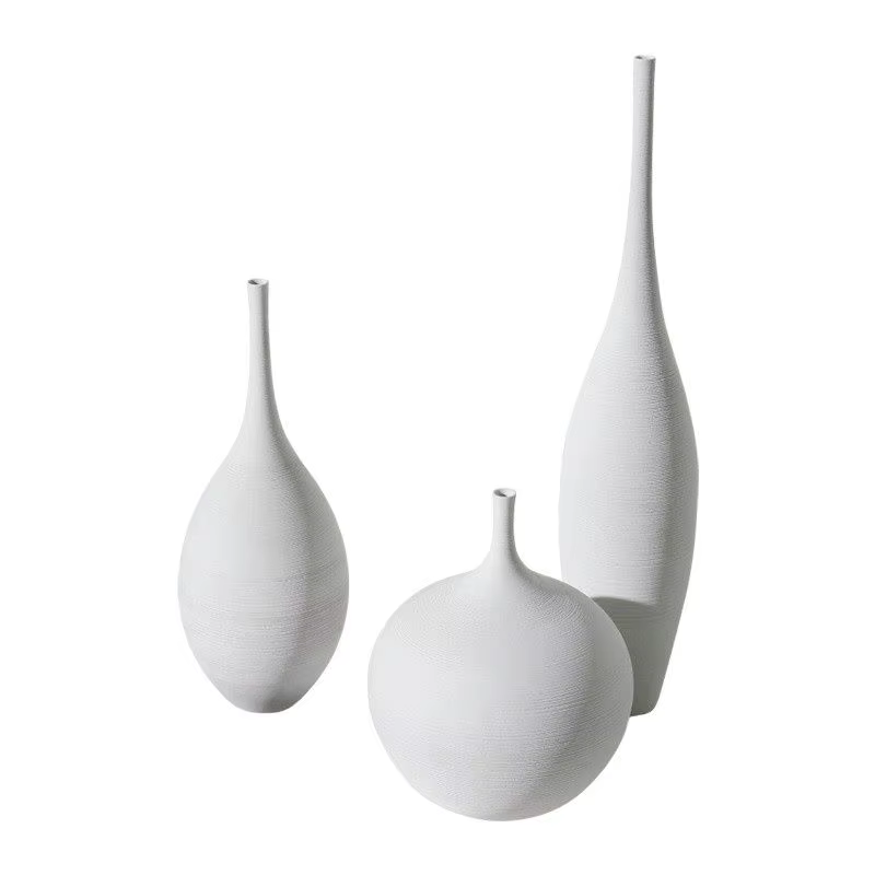 CAPIRON Zen Ceramic Vase for Home Decoration Floor Flowerpot Nordic Interior Centerpiece Living Room