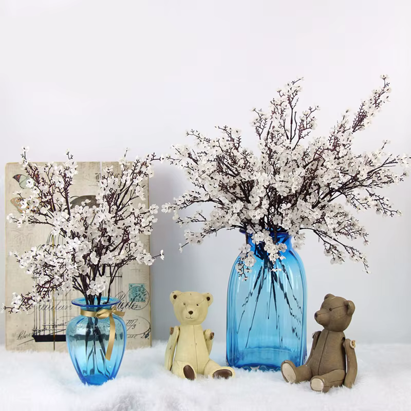 Gypsophila fleurs artificielles branche blanche haute qualité souffle de bébé fausses plantes Long Bouquet maison mariage décor automne noël