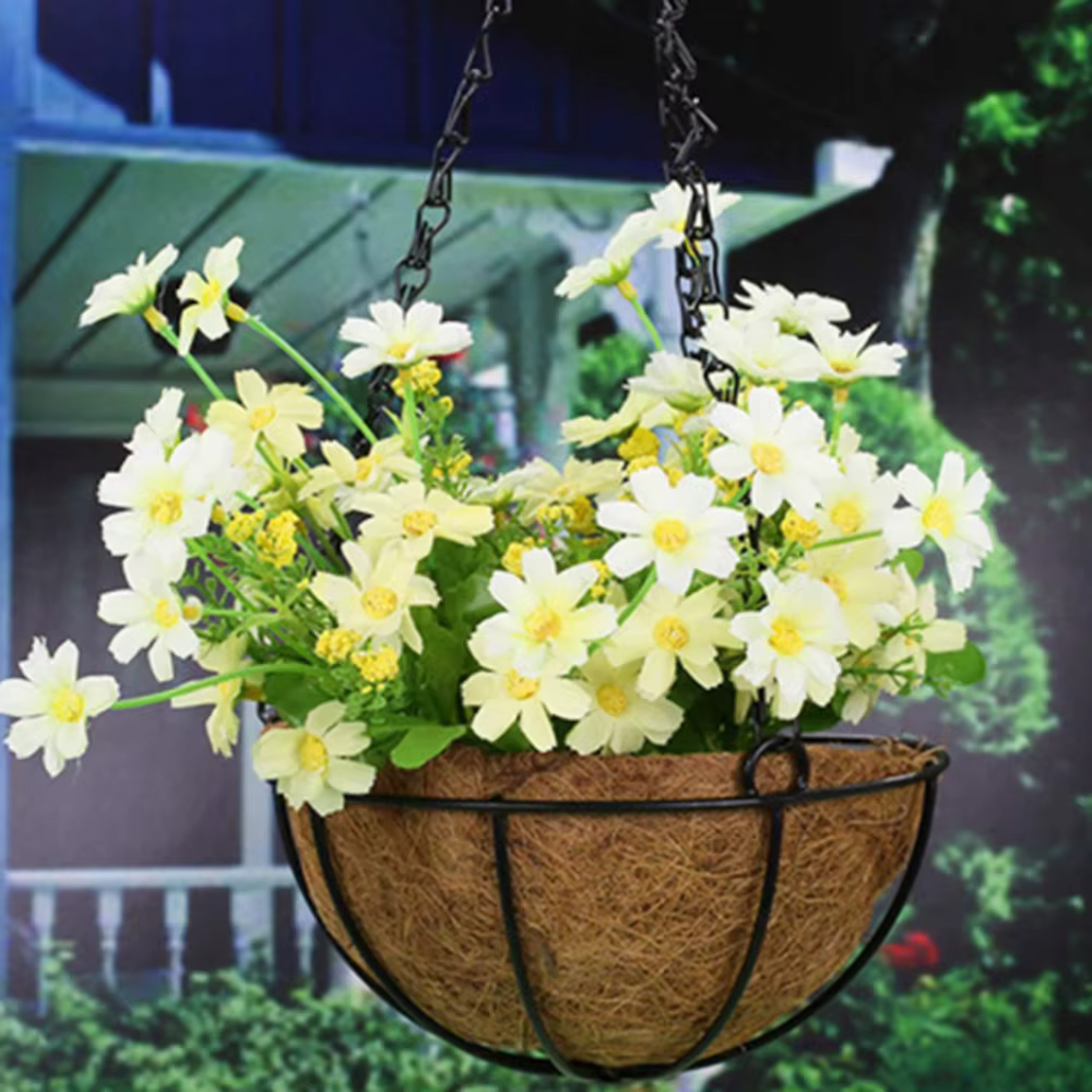 Coussin de cocotier en plastique pour Pot de fleur carré