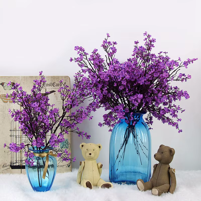 Gypsophila fleurs artificielles branche blanche haute qualité souffle de bébé fausses plantes Long Bouquet maison mariage décor automne noël