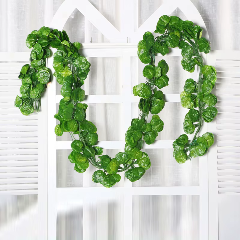 Plante artificielle en rotin