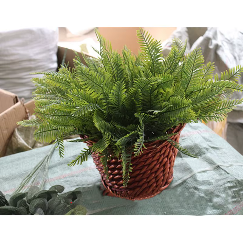 Plantes artificielles Simulation d'herbe persane en plastique pour la décoration de la maison