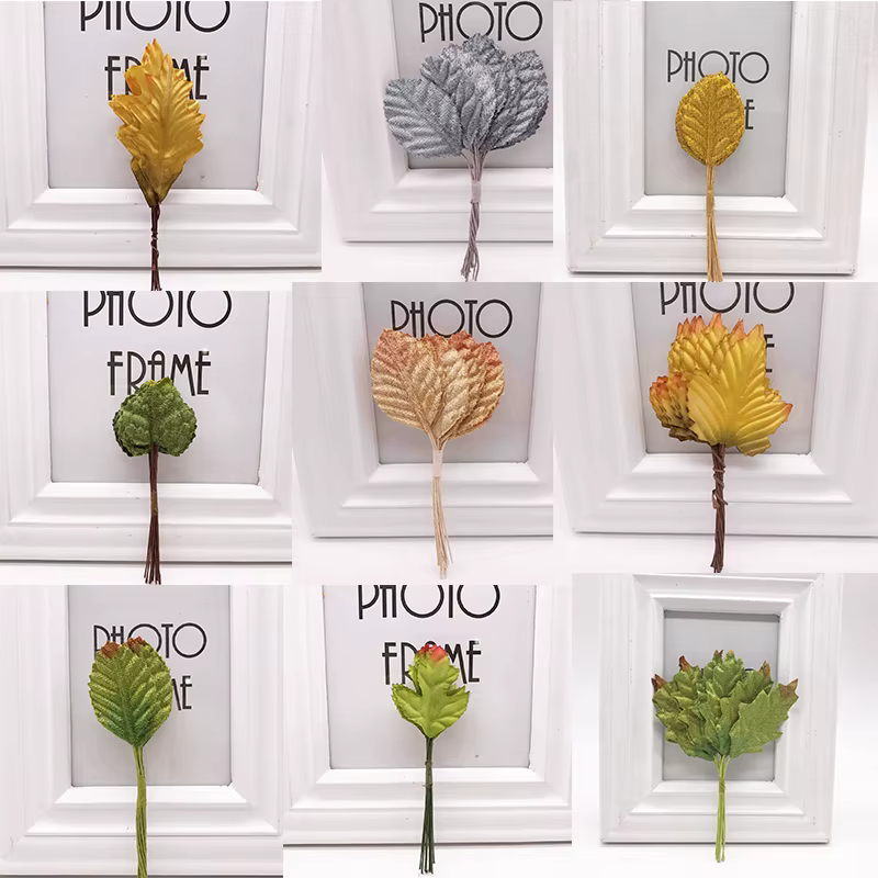 Fleurs artificielles en forme de feuille de soie