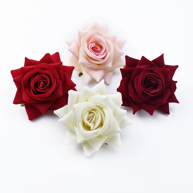 5/10 pièces fleurs artificielles pas cher bricolage cadeaux de saint valentin boîte à bonbons Scrapbook pour mur de mariage décorations de noël pour la maison