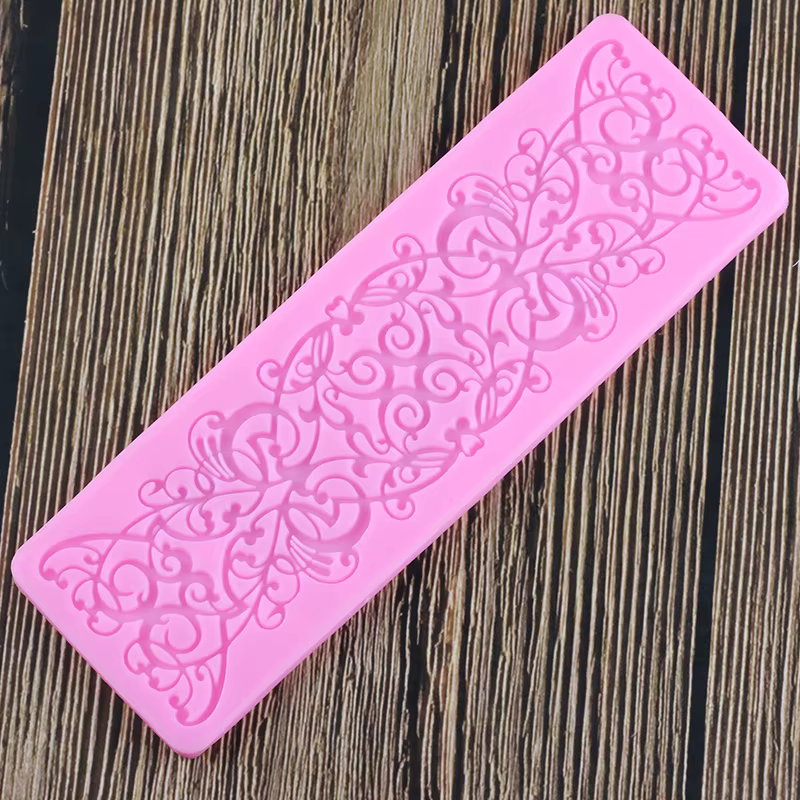 Moules en Silicone pour bordure de gâteau en dentelle de fleur, outils de décoration de gâteau Fondant à faire soi-même, moules à bonbons en argile polymère pour chocolat
