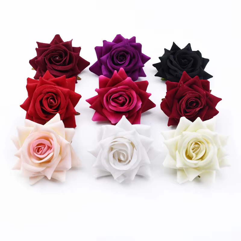 5/10 pièces fleurs artificielles pas cher bricolage cadeaux de saint valentin boîte à bonbons Scrapbook pour mur de mariage décorations de noël pour la maison