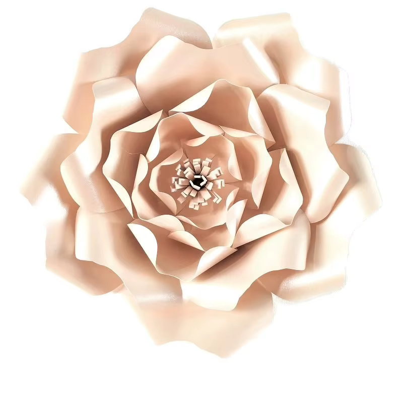 Grande Rose géante en papier